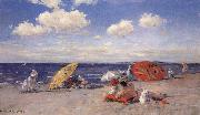 William Merrit Chase At the Seaside oil painting artist